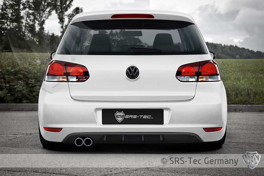 Racing rear approach rear insert diffuser with flaps ABS for VW Golf 6 GTI  + ED3