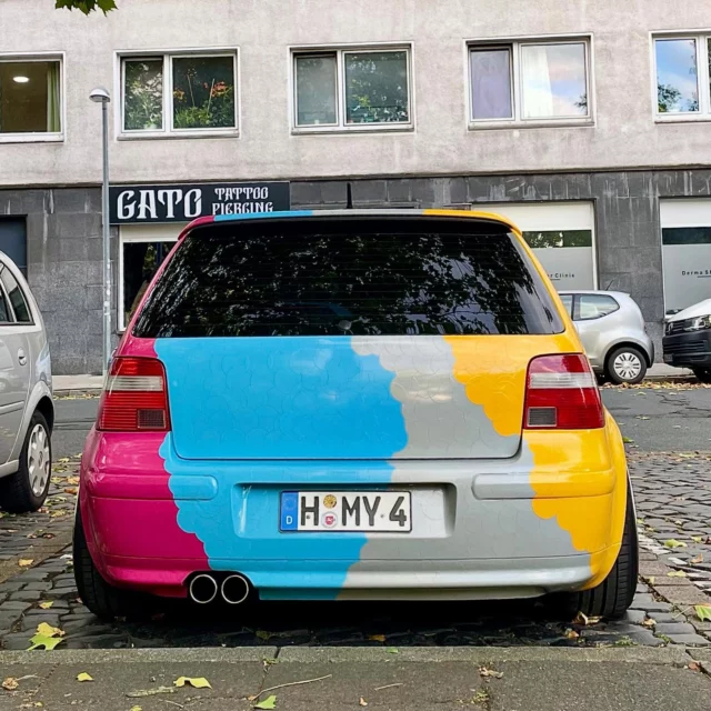 🫶🏼🥰

#mk4 #vw #tuning #low #deep #golf #golf4 #vagcars #rialdaytonarace #rims #colorful #farben #selfmade #90s #photo #stance #vwjunkie #bunt #color #srstec #hannover #niedersachsen #staticlife #gewindefahrwerk #foliert #wrappedcars #love #passion #dots #different